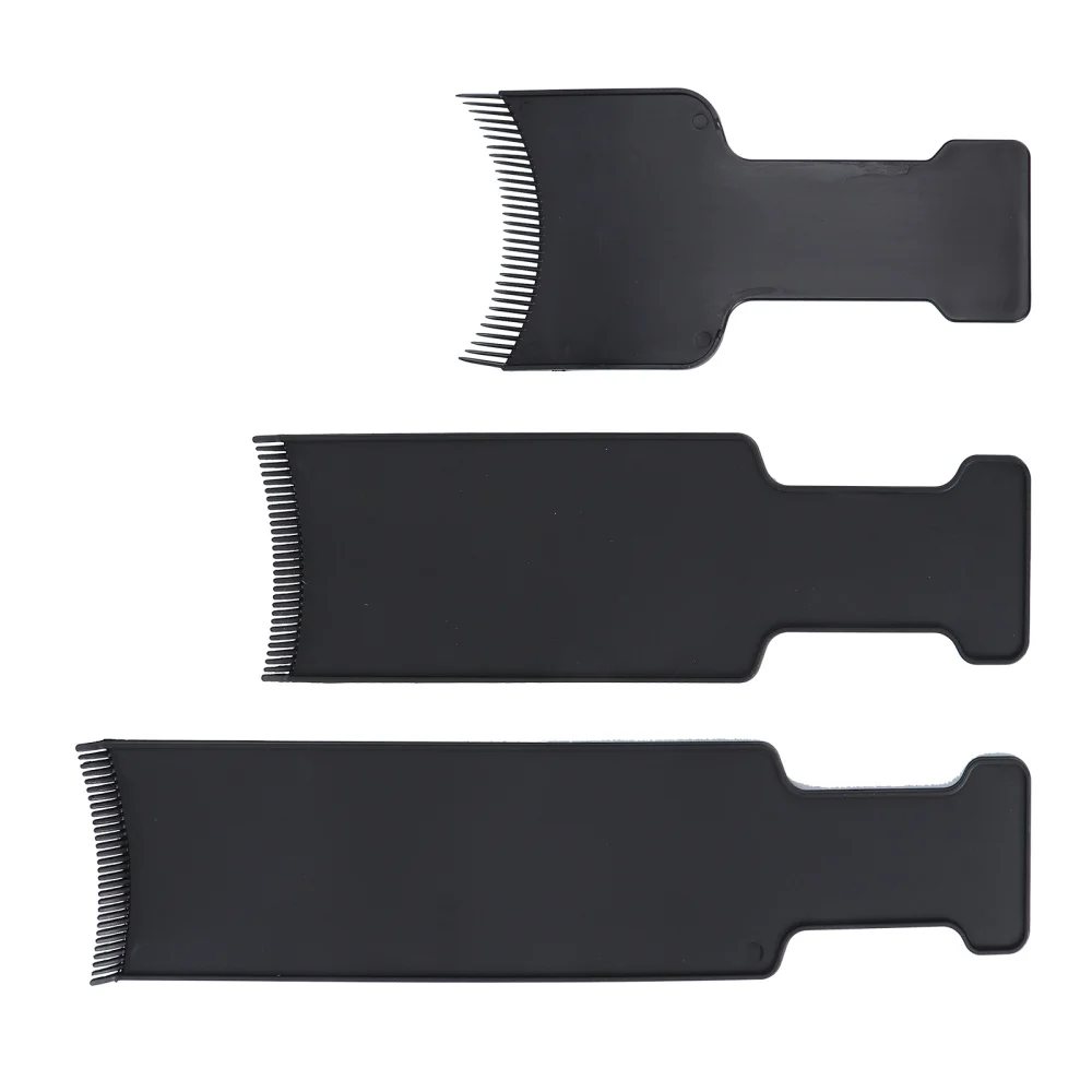 

3pcs Long Board Hair Coloring Comb Hairbrush for Dyeing DIY Hairdressing Tint Hair Brush Tool (Black)