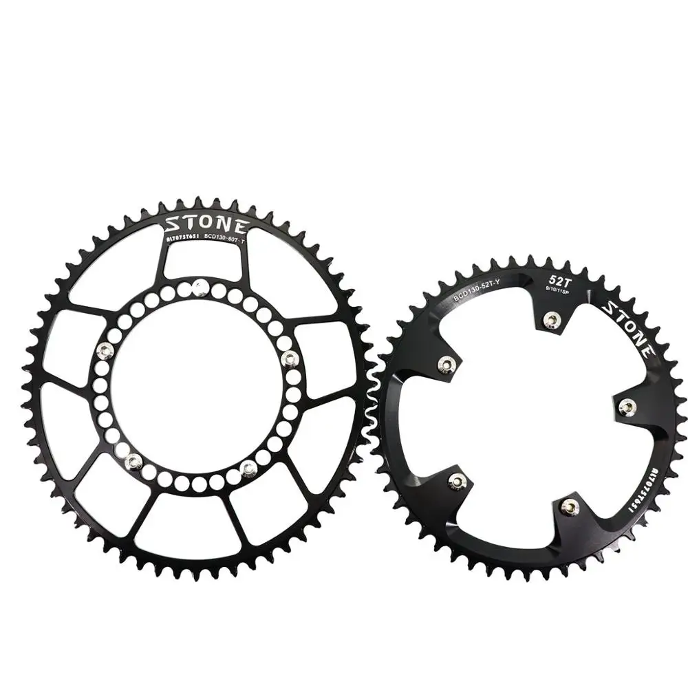 Каменная цепь 130 BCD для sram Красный для shimano 5700 6700 Овальный Круглый 38 40 42 44 46 48 52 58T 60T шоссейная велосипедная цепь 130bcd
