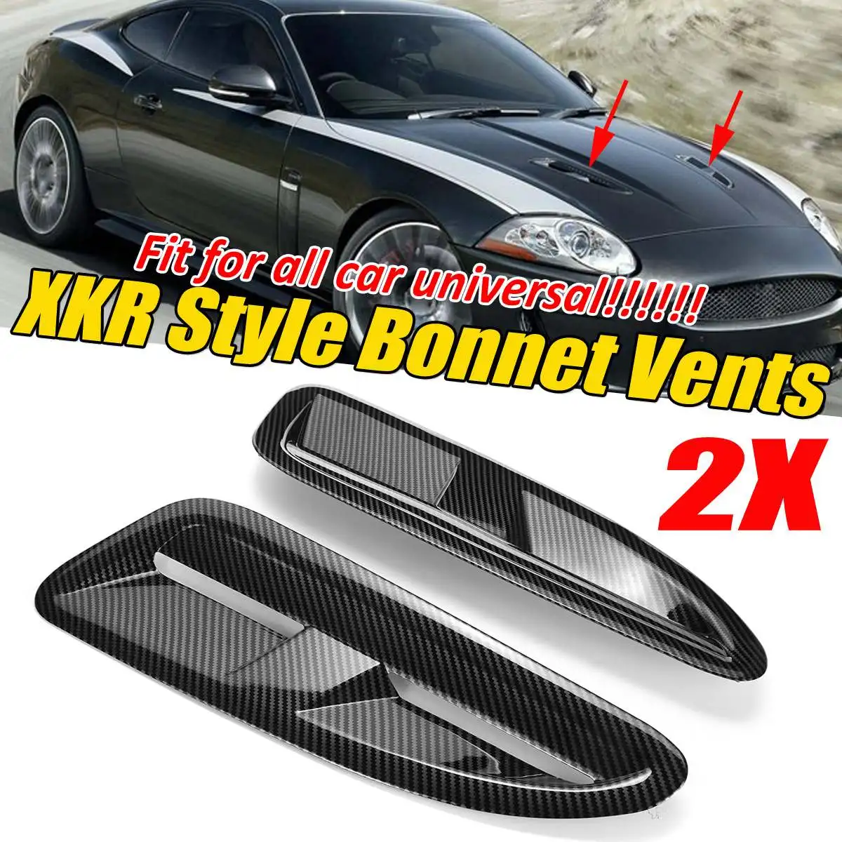ABS универсальный автомобильный передний капот вытяжка для Jaguar XKR/XK8 BMW F10/F11 Benz W205 W204