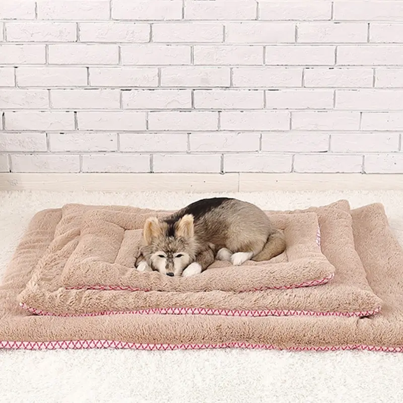 

Winter Warm Pet Cushion Thickened Four Seasons Available Washable Dog Cat Blanket Dual-use Sofa Bed Mats Pets Sleeping Mattress