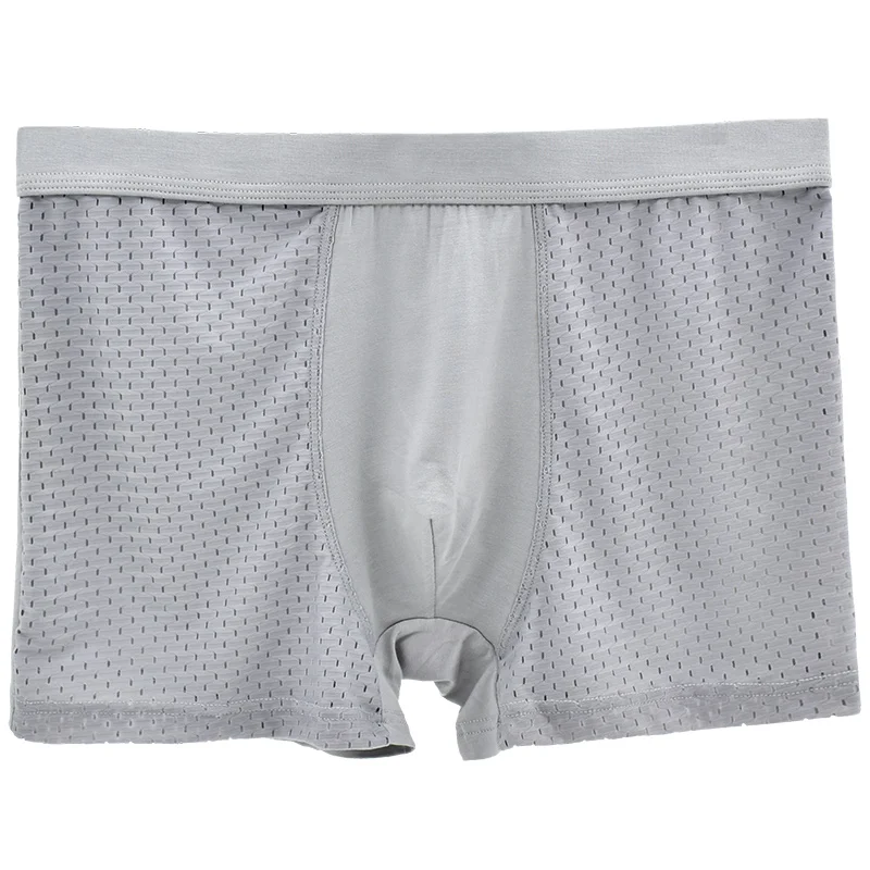 4PCS/lot Top Quality Boxers Ice Silk Underwear Male Underwear Box Plus Big Size XXL-- 7XL Free Shipping