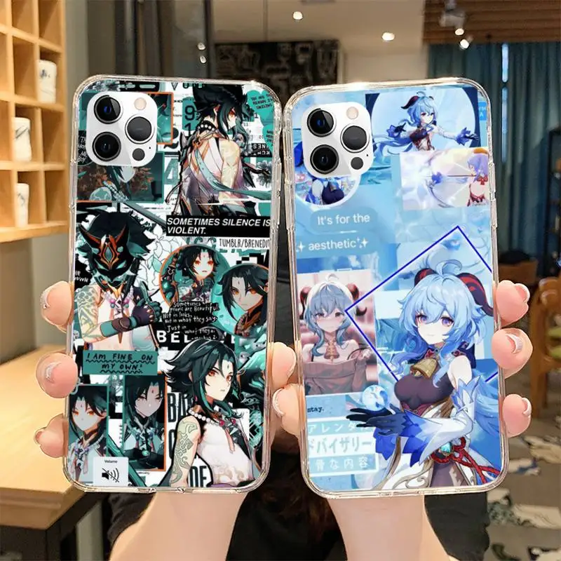 

Genshin Impact keqing xiao Phone Case for iphone 12 Mini SE 2020 5 5S 6 6S Plus 7 8 Plus X XR XS 11 Pro Max Fundas Coque cover