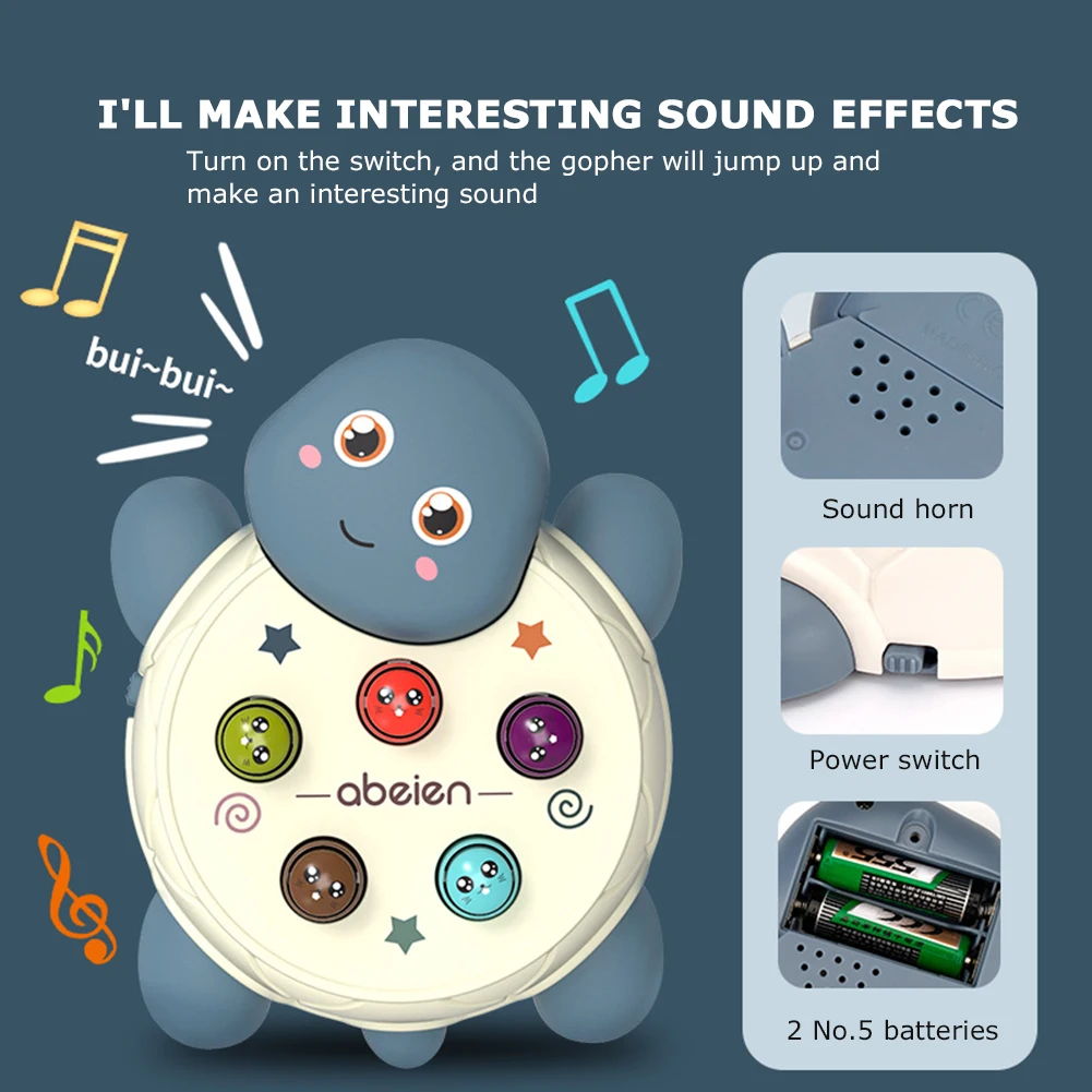

Electric Hamster Baby Toy Sound Light Knock Music Game Whack-A-Mole Game Machine Educational Toy Children Montessori Toy