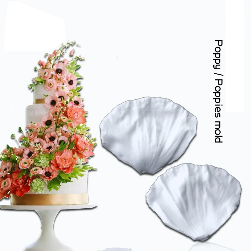 

Цветы мака veiners DIY цветок из мастики кондитерской meridimeridiсиликоновая форма для торта 8 шт./компл.