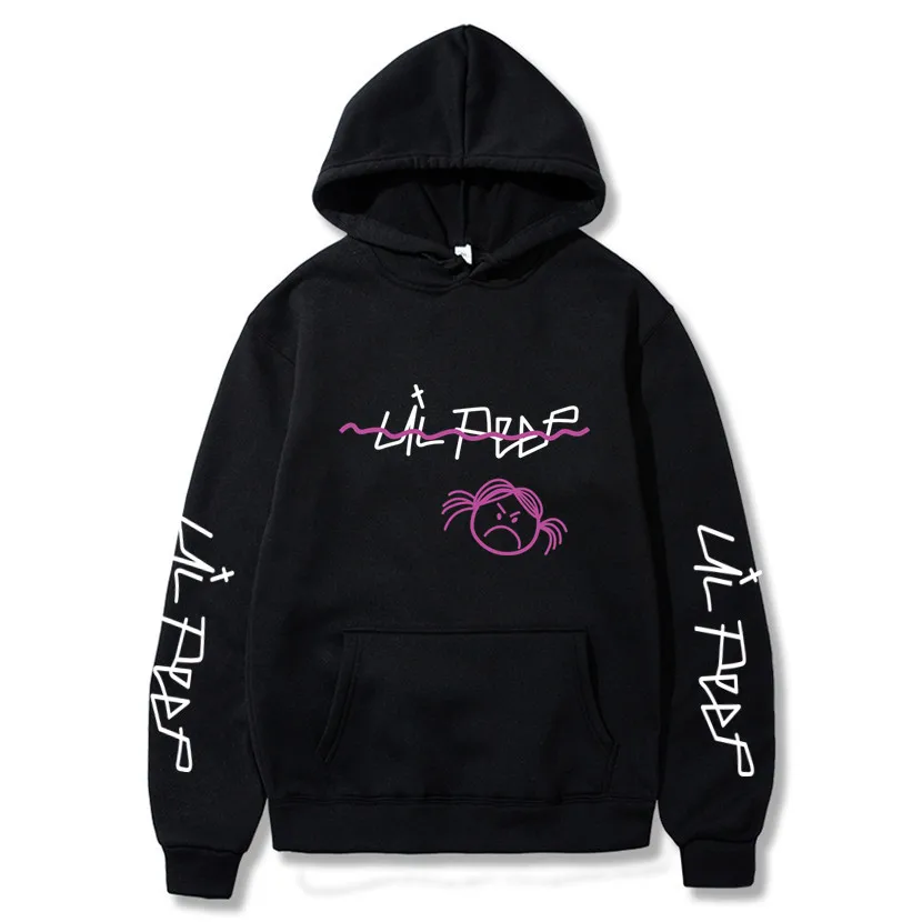 Black 70 Lil Peep толстовки Love lil. peep красные толстовки пуловер с капюшоном толстовки мужские/женские sudaderas cry Детские уличные толстовки с капюшоном для мужчин - Цвет: Black 70