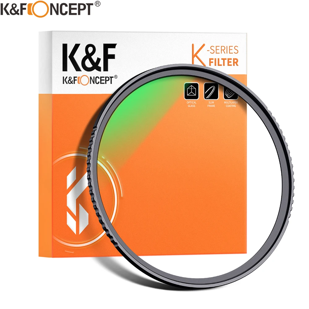 Фото - K&F Concept 37-86mm UV Filter Lens MC Ultra Slim Optics with Multi Coated Protection 37mm 49mm 52mm 58mm 62mm 67mm  77mm 82mm matin ultra slim cpl pro 7 filter 58mm