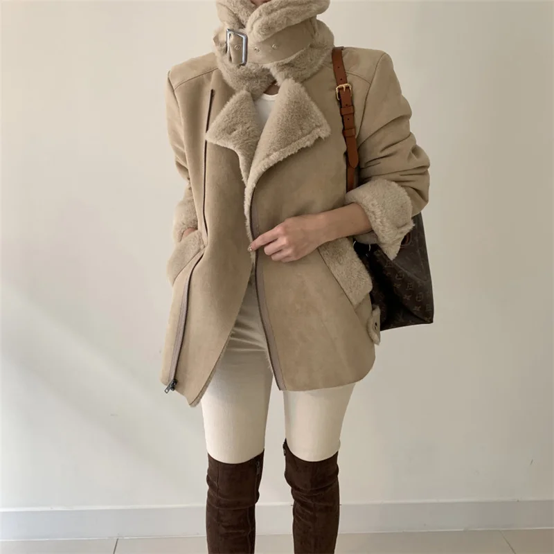 

PLAMTEE Korean Turtleneck Women Baseball Clothes Long-Sleeved Jacket 2022 Hot Winter Vintage Fashion Elegant Casual Women