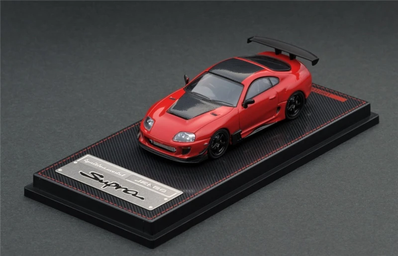 Модель зажигания IG 1:64 Toyota Supra A90 JZA80 RZ Nissan GTR R34 Skyline 2000 Дамская HONDA NSX Mazda RX7 FD3S литая