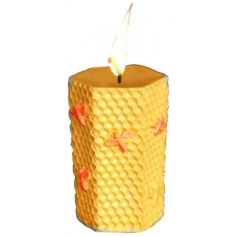 2 Pack Bee Honeycomb Candle Molds Beehive Silicone Mold for Homemade Beeswax Soap Making Supplies | Дом и сад