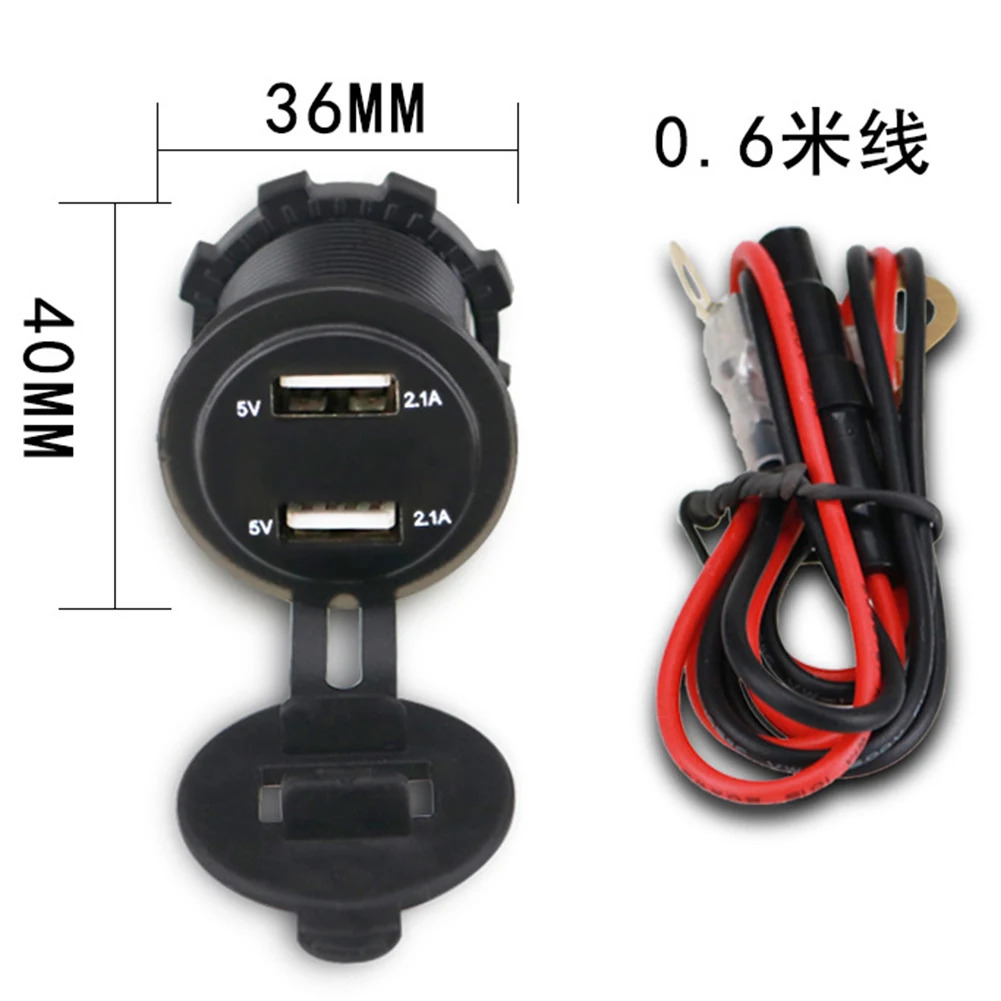 2 1 А двойной USB порт светодиодный адаптер напряжения для мотоцикла и