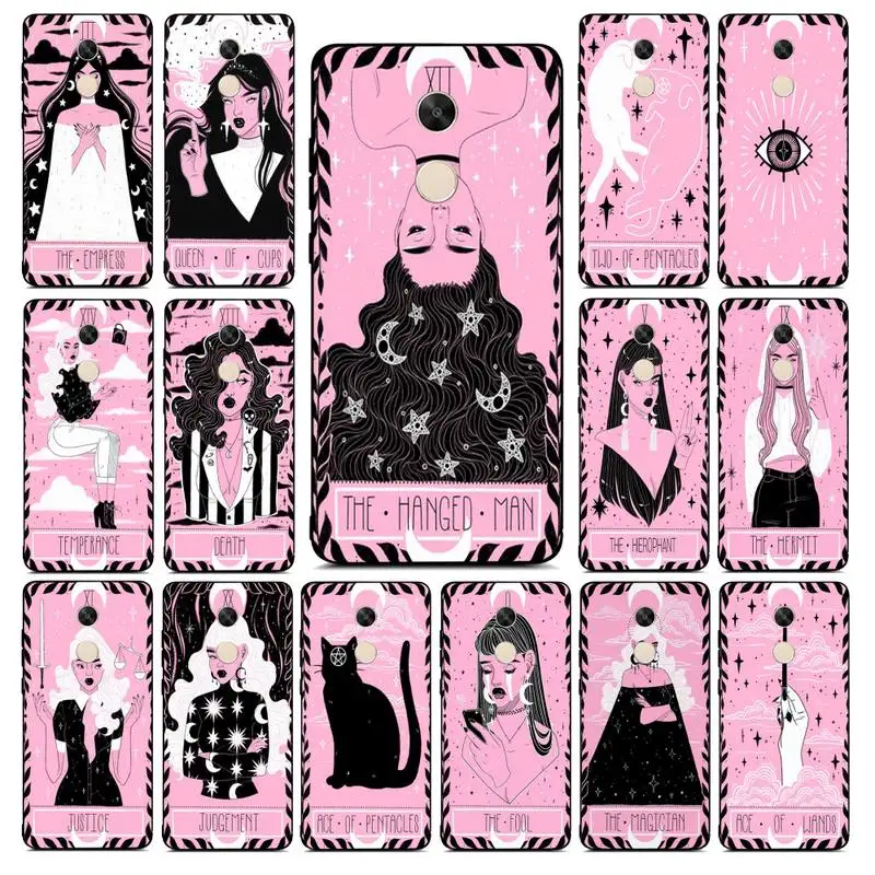 

YNDFCNB The Lovely Omens Tarot Deck Phone Case for Redmi Note 8 7 9 4 6 pro max T X 5A 3 10 lite pro
