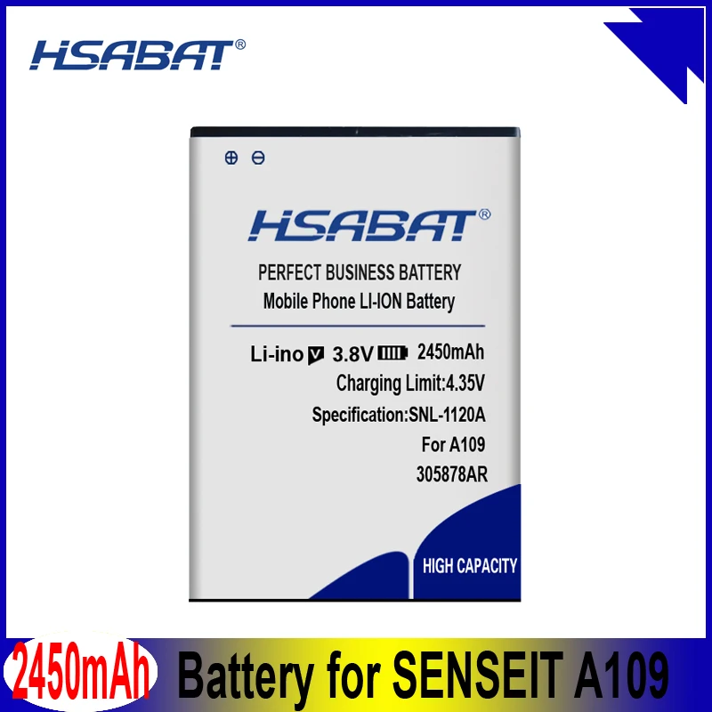 Аккумулятор HSABAT 2450 мАч 305878AR для SENSEIT A109 | Мобильные телефоны и аксессуары