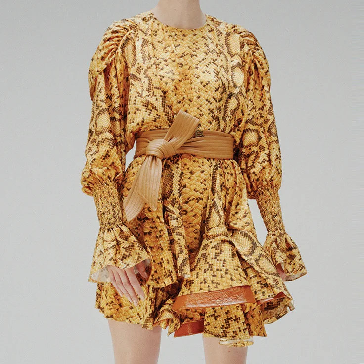 

BGW HT4113 Scoop Neck A Line Mini Cocktail Dresses Long Sleeves With Sashes 2020 Elegant Vestidos Curtos Para Festa Chique