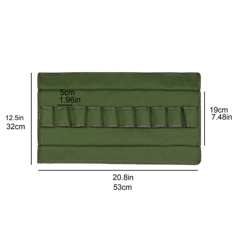 

Portable Garden Pruning Tool Canvas Waterproof Storage Bag Small Size Precision Stitching Wear-resistant Material