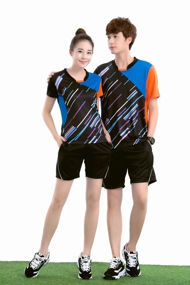 Быстросохнущий Спортивный костюм для бадминтона лета поглощающие пот дышащие