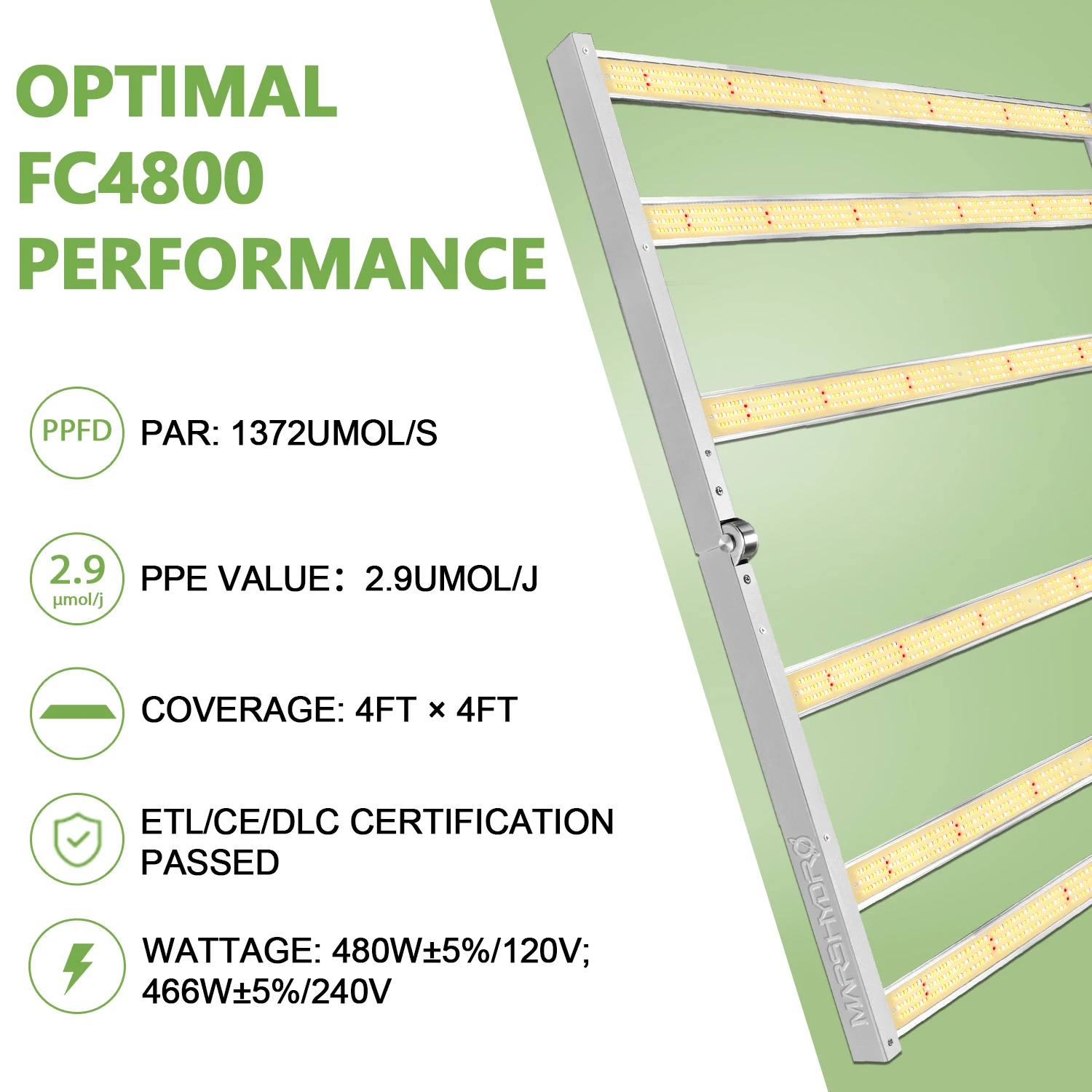 Цена Новое поступление! Светодиодная лампа для выращивания растений Mars Hydro FC 4800, Samsung LM301D, полный спектр, лента для выращивания растений, палатка д...