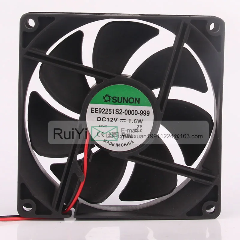 

9225 DC12V 1.6W 92CM EE92251S2-0000-999 Case Radiator Fan Air Blower 92x92x250MM Cooling Fan Graphics Card Fan Double Ball