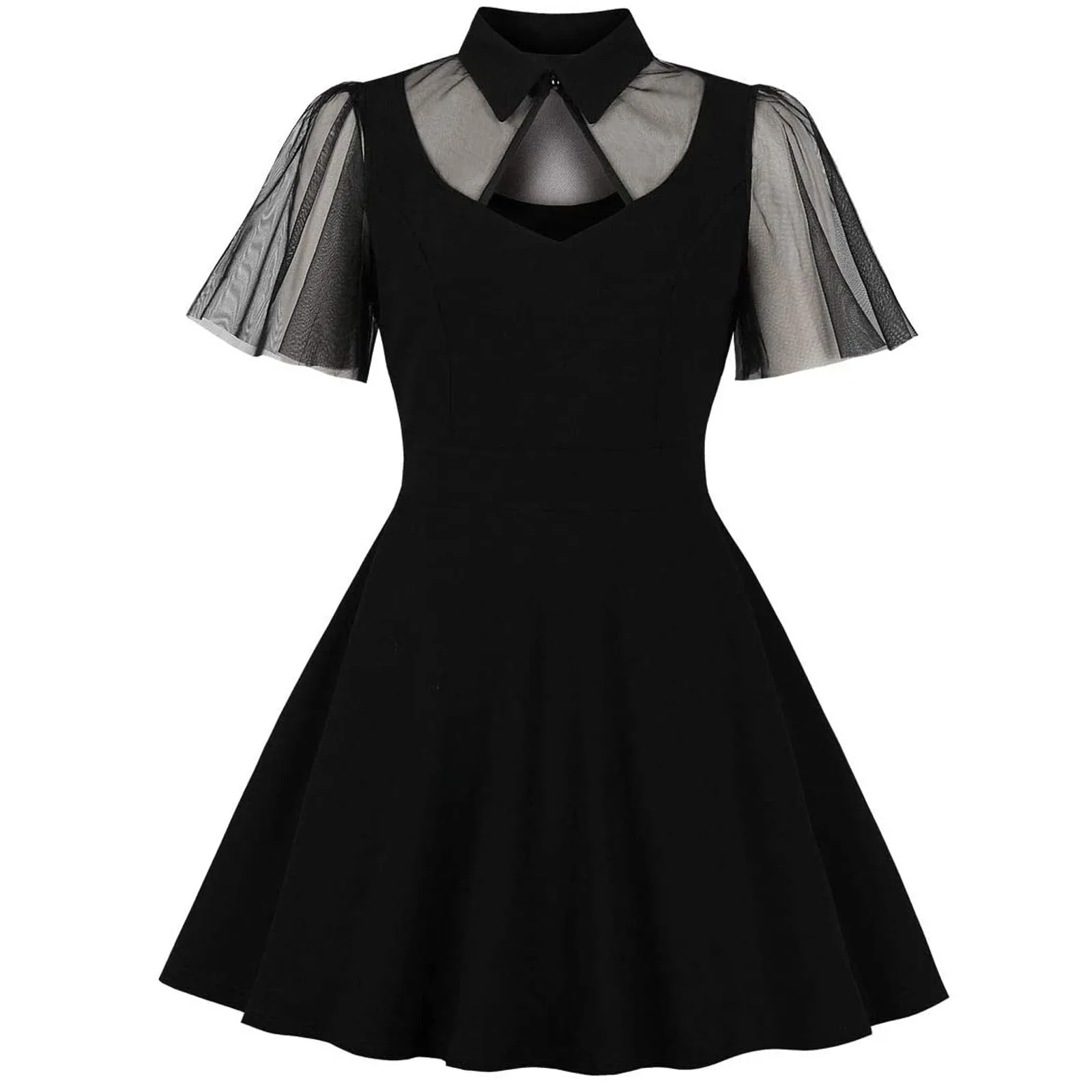 Женское платье накидка с рукавом и воротником стойкой в стиле ретро Сексуальная