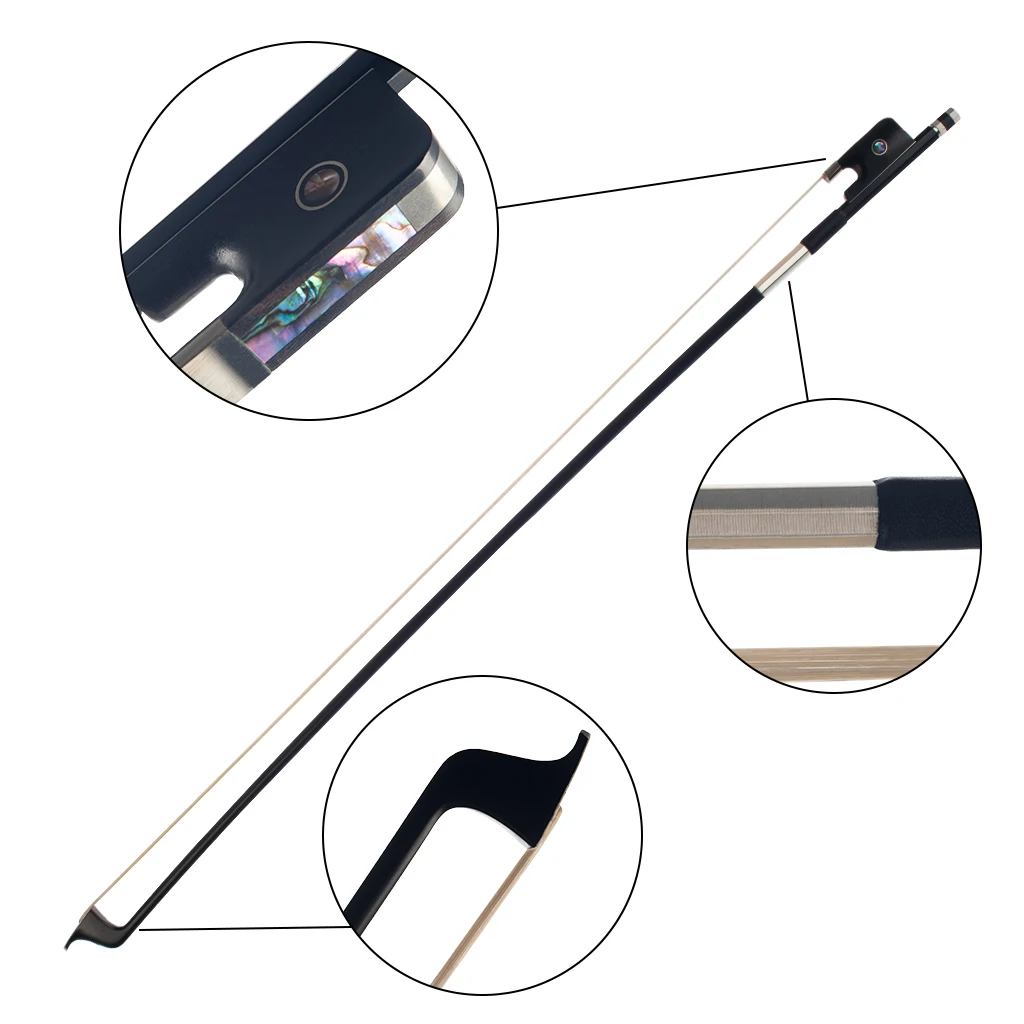 

Professional Carbon Fiber 4/4 Cello Bow 71.6cm/28.19inch Symphony Orchestra Performance Accessory