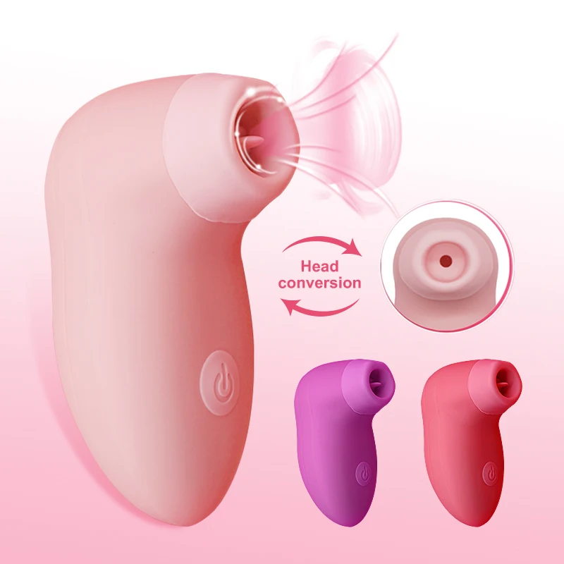 Вибратор секс игрушки для женщин на присосках клитора присоска сосков язык