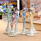 Европейский домашний декор, благородная викторианская девушка, элегантная женская модель для украшения стола спальни, Подарочные фигурки, Поделочные украшения