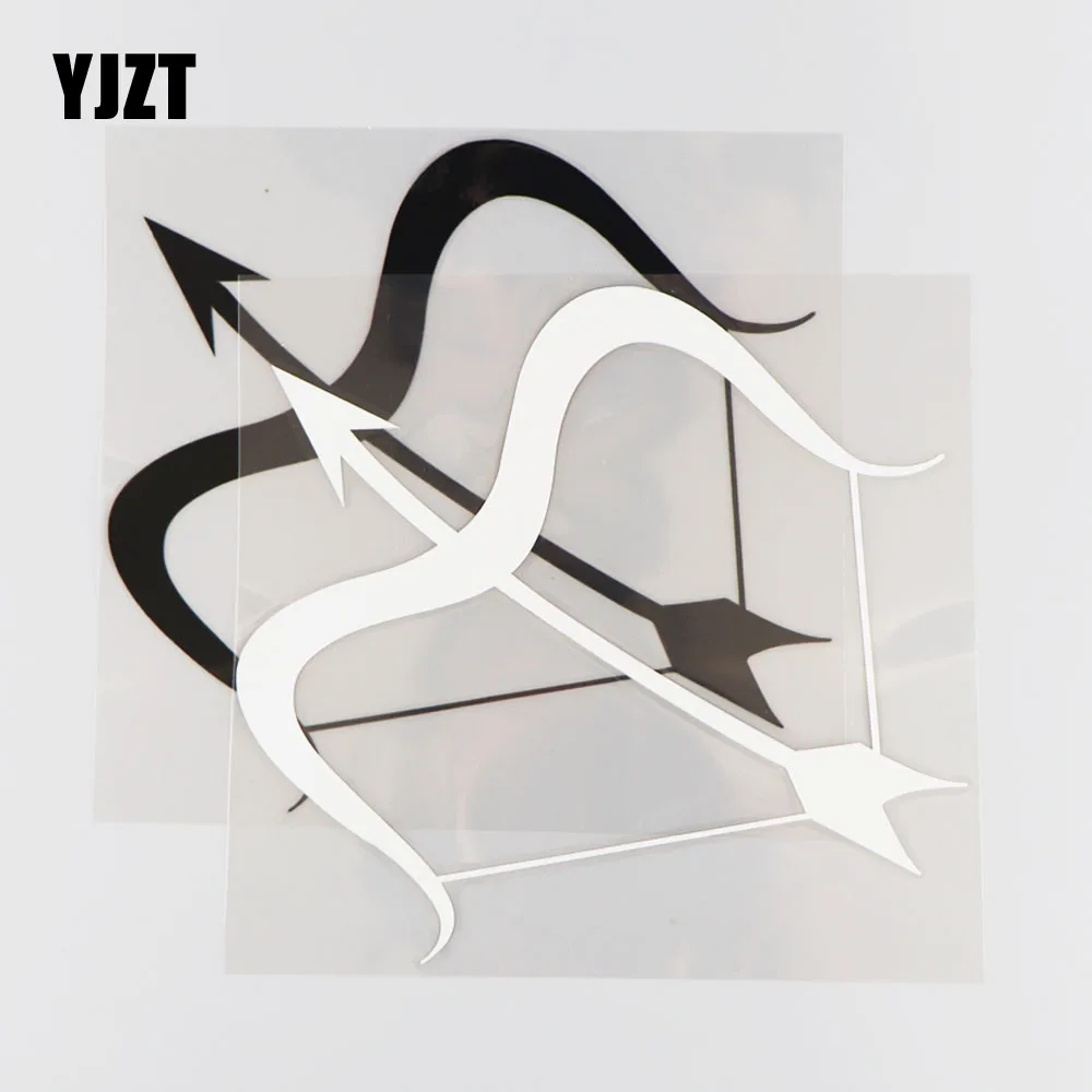 

YJZT 18.1CM*16.6CM Creative Bow And Arrow Vinyl Decal Pattern Decoration Car Sticker 1A-0437