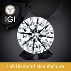 Лабораторный Выращенный алмаз CVD HPHT 0.4ct 0.5ct, сертификат IR