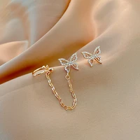 zdmxjl 2021 new arrival fashion womens earrings fine butterfly clip earrings for women party girl jewelry gifts drop shipping