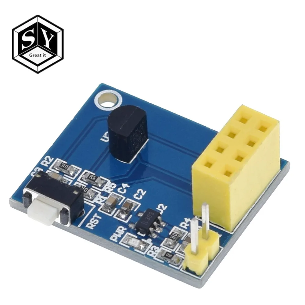 1 шт. ESP8266 ESP-01 ESP-01S DS18B20 Температура влажности Сенсор модуль esp8266 Wi-Fi NodeMCU умный дом