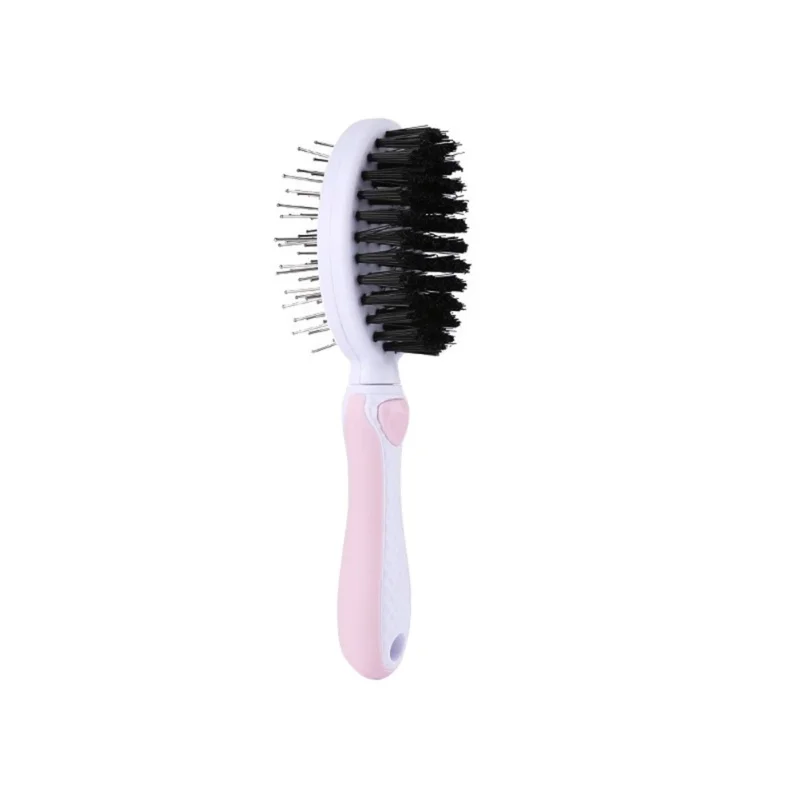 

Double Sided Pin Bristle Brush Stacked Pin Design To Remove Loose Hair Plus Stimulate The Skin While Creating A Soft Coat Shine