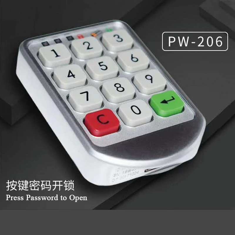 Умный Замок для шкафа с паролем пластиковая панель сенсорная клавиатура
