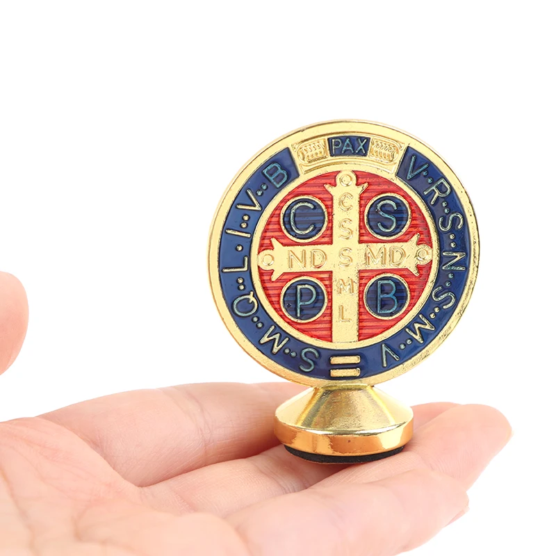 

Colorful Holy Medal Saint Benedict Decoration Casting out devils Religious Church Relics Gift Giveaway religioso Gift