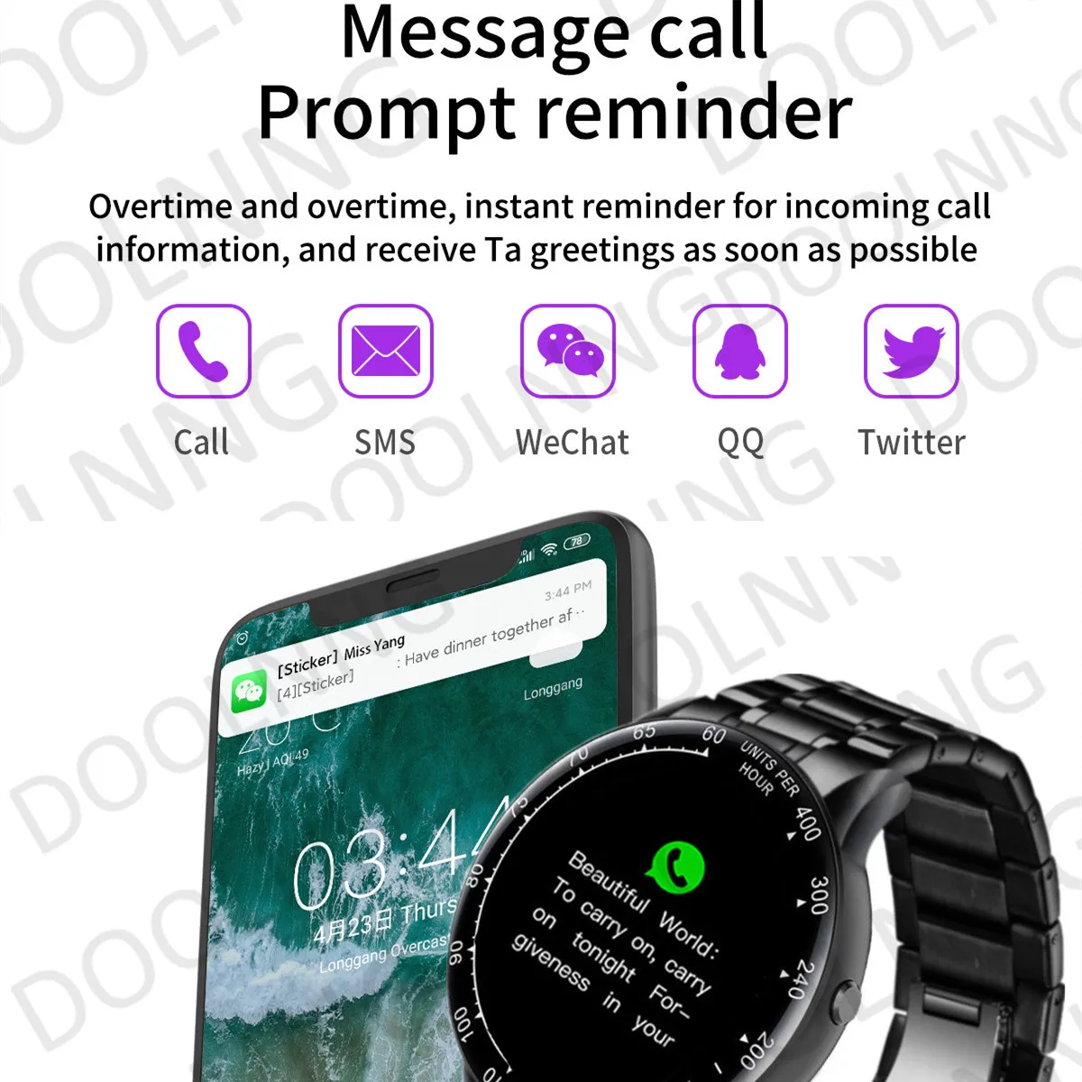 Смарт часы Doolnng для мужчин и женщин водостойкие IP68 Bluetooth|Смарт-часы| |