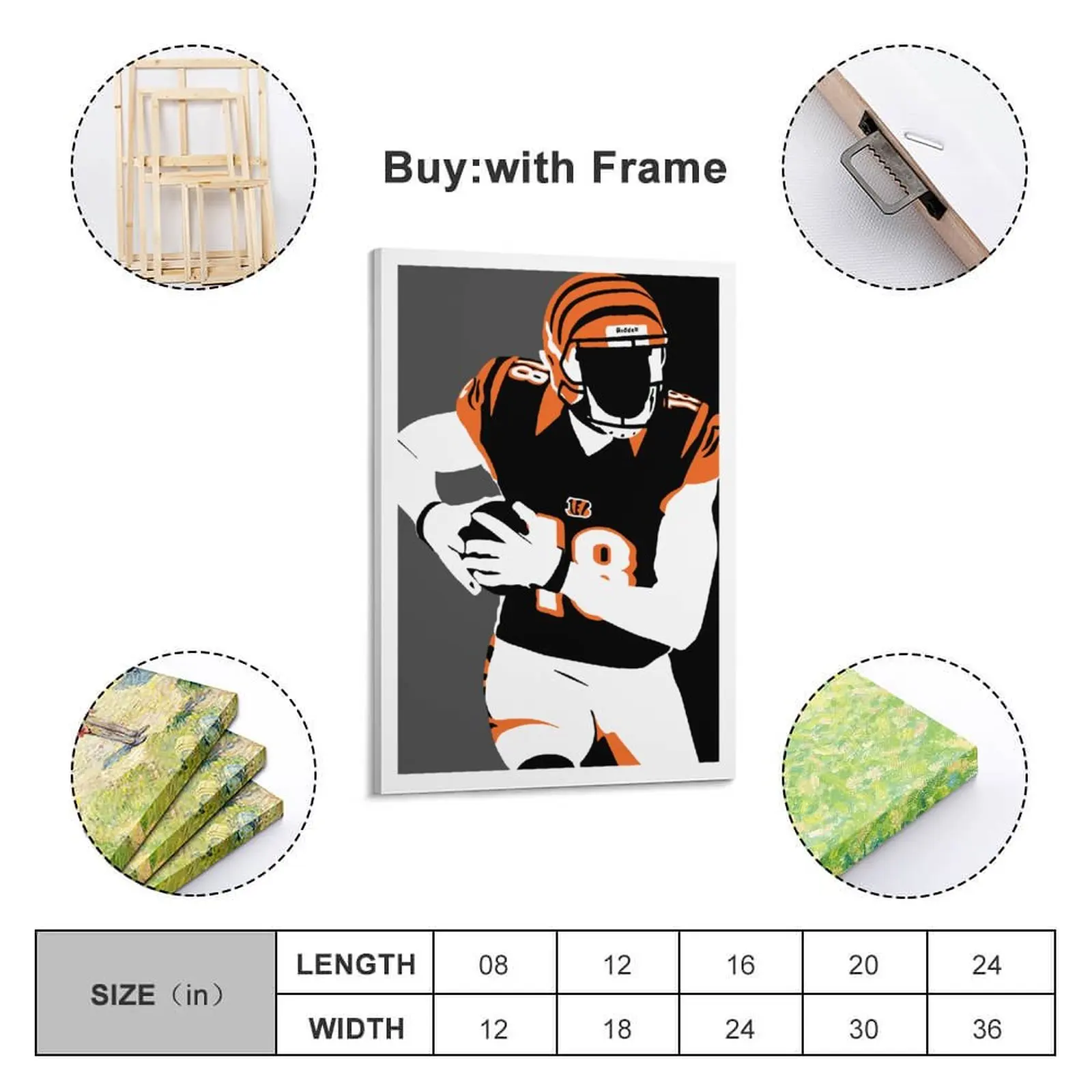 

Decor 18 Green Print Painting Canvas Hang A Picture for Living Room Wall Room Posters With Frame Modern Home