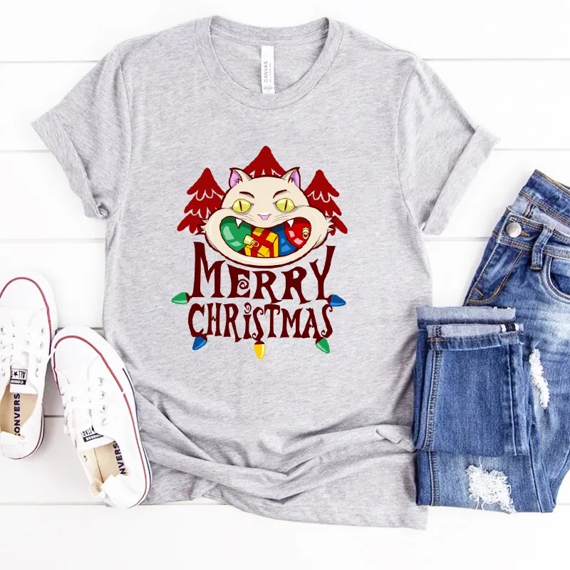 

Fashion Dear Santa Christmas Couple Outfit Christmas Women T-Shirt Xmas Gift Short Sleeve Tops Funny Graphic Print Top & Tees