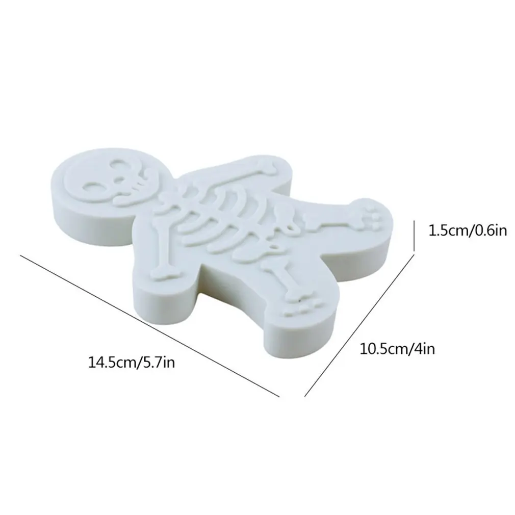 Skeleton Gingerbread Man Biscuit Die Fondant Cake Mould DIY Kitchen Tool Pressure Maker Baking Tools | Дом и сад
