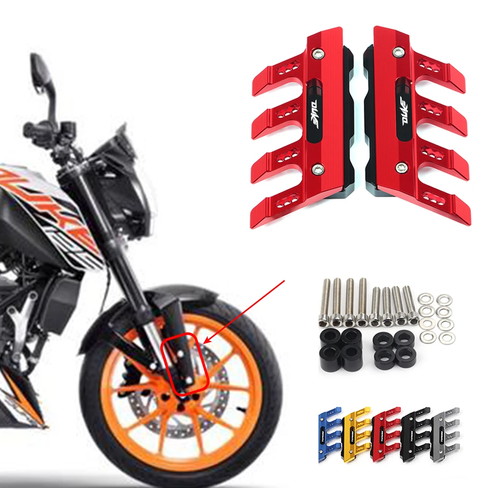 

For KTM DUKE 125 200 390 690 duke Motorcycle CNC accessories mudguard side protection block front fender side anti-fall slider
