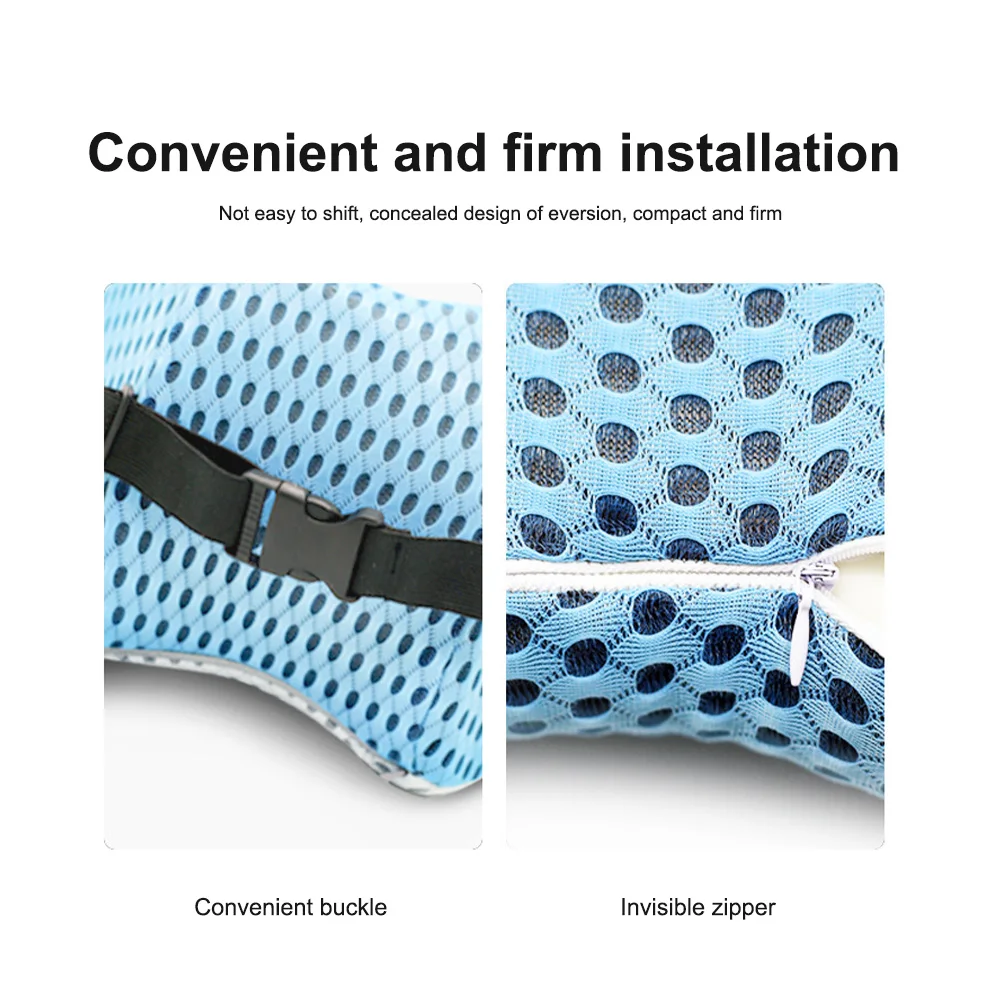 

Car Headrest Neck Pillow Support Universal Soft Neck Pillows Cushion Memory Foam Lumbar Back Support Interior Automotive Goods