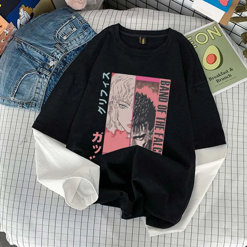 Футболка в японском стиле Харадзюку стильная рубашка с имитацией двух кистей