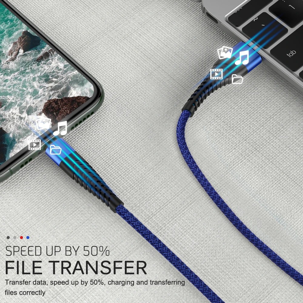 Зарядное устройство для быстрой зарядки USB-кабель iPhone X XS Max XR 11 Pro 10 8 7 6 5 SE 2020 5S 6S Plus