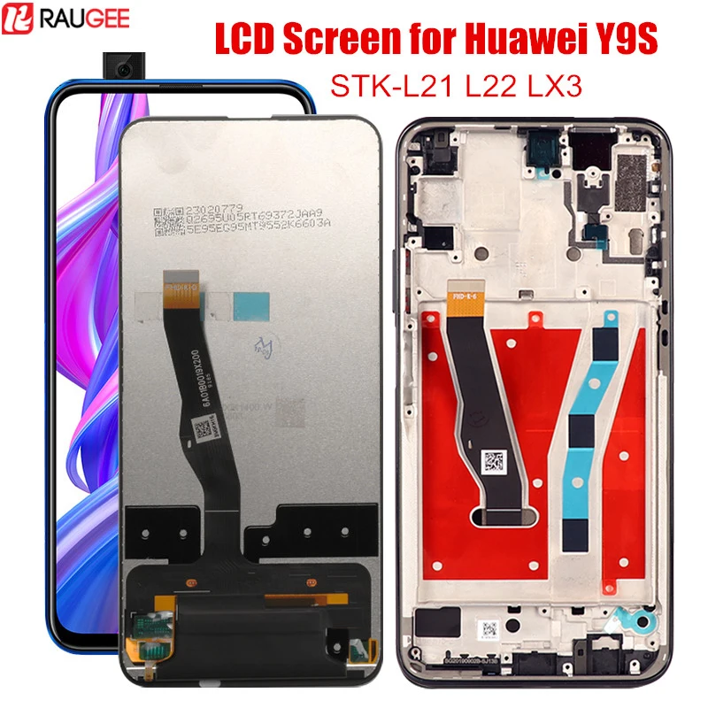 

ЖК-дисплей для Huawei Y9S STK-L21 L22 LX3, ЖК-дигитайзер, сенсорный дисплей, замена экрана для Huawei Y9S P Smart Pro 2019