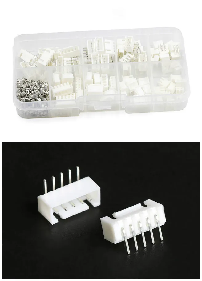 

2.54mm 2 pin 3 pin 4 pin 5 pin/Curved pin pitch terminal, 4 kinds of 10pcs each
