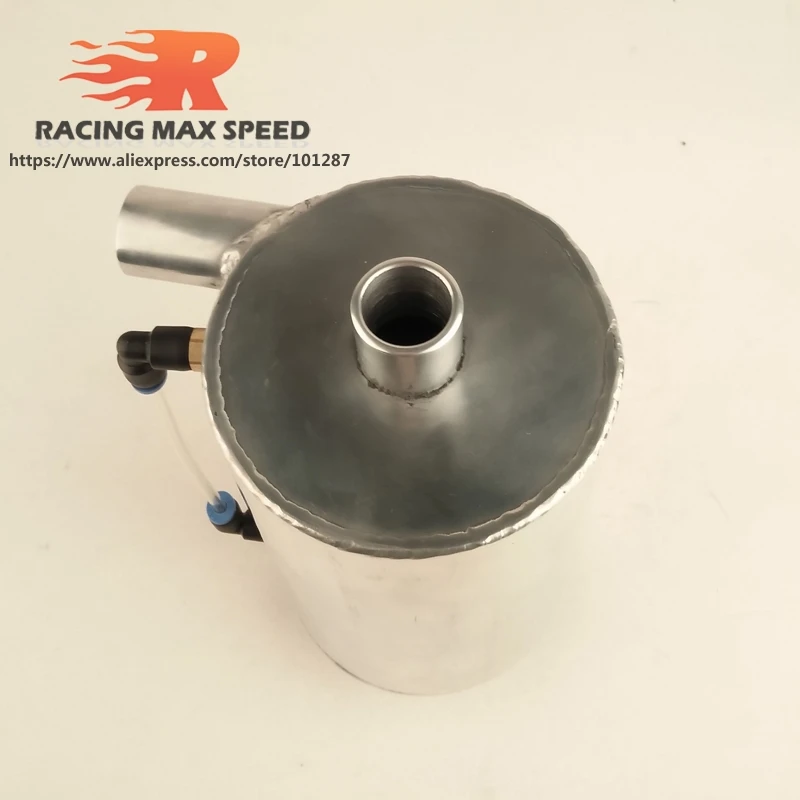 Оптовая продажа авто серебристый Универсальный алюминиевый масляный бак для