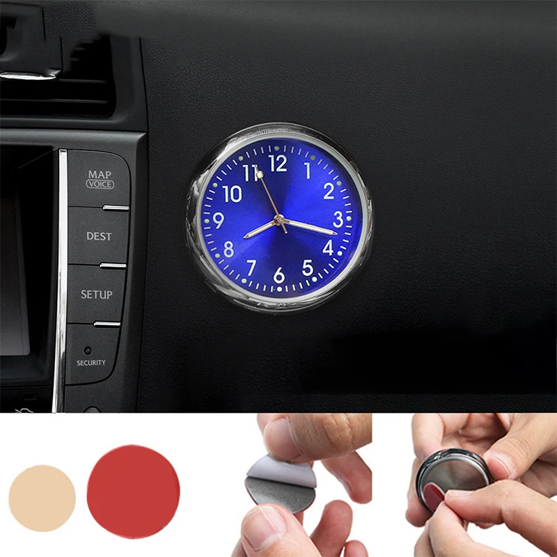 Автомобильные часы светящиеся мини автомобили внутренние цифровые механические