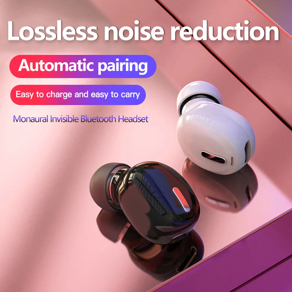 

5.0 Mini Wireless Bluetooth Earphone Sport Gaming Headset with Mic Handsfree Headphone Stereo Earbuds For Iphone Samsung Xiaomi