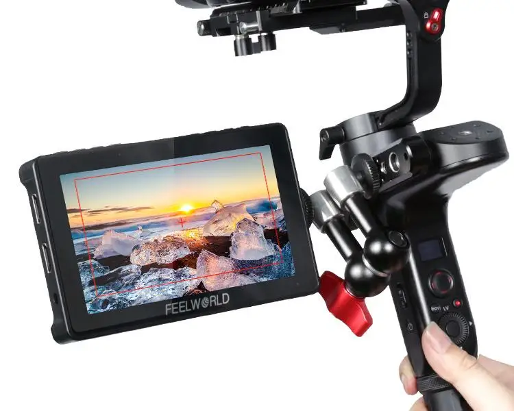 Kaufen FEELWORLD F5 Pro V2 5,5 Zoll Touch Screen DSLR Kamera Feld Monitor 3D LUT 4K HDMI Drahtlose übertragung LED Licht