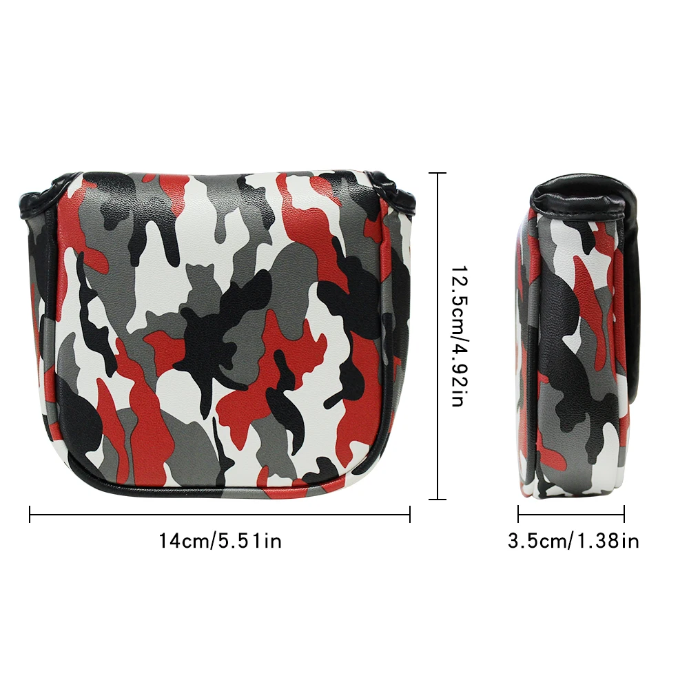 Чехол для клюшки гольфа из камуфляжной искусственной кожи с магнитной застежкой