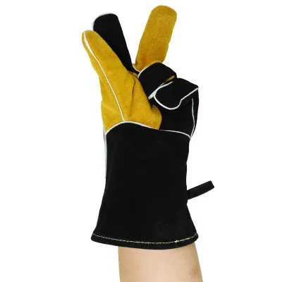 Перчатки из натуральной воловьей кожи с теплоизоляцией защитные перчатки для