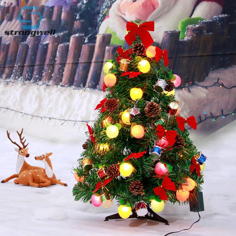 

45/60/90CM Encryption Green Tree Package Mini Artificial Christmas Tree Decorations Christmas Decoration Home Decor