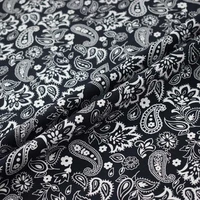 black bottom paisley pure cotton fabric for dress shirt bazin riche vestidos tissu telas por metro african tissus stoffen tela